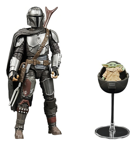 Figura de acción Din Djarin & The Child The Mandolorian Build up pack F0874 de Hasbro The Black Series