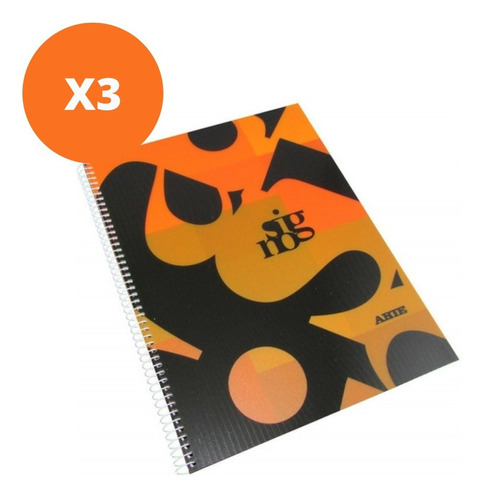 Cuaderno Universitario Arte Signo 80hjs T.pca Cuadricu X3