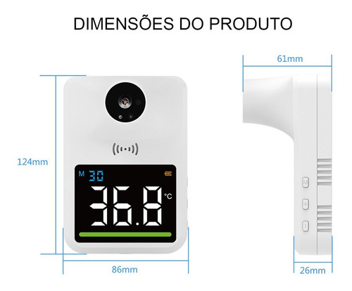Termômetro De Parede Infravermelho