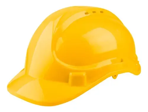 Casco Di Sicurezza Airkap Plus Giallo - Nuovo 2024, Per Lavoro, Resistente, Traspirante E Confortevole