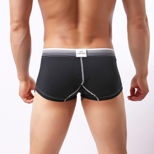 Calzoncillos Bóxer A Rayas Para Hombre 2024 Con Bolsa Integr