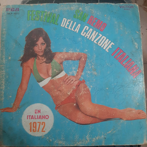 Vinilo San Remo Festival Della Canzone Italiana 1972 Ww Cp2