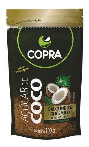 Açúcar De Coco Copra 100% Natural - Sache 100g - Promoção!