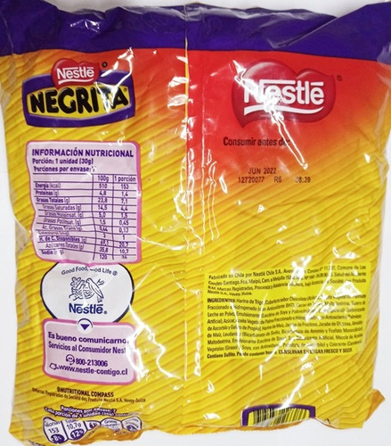 Bolsa Galletas Negrita Nestle De Coleccion