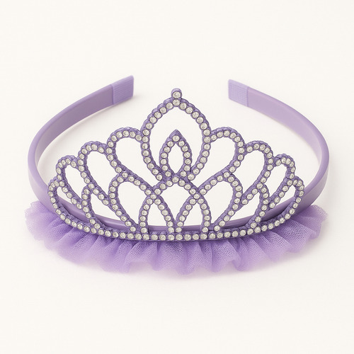 Diadema Corona Princesa Set 6 Cumpleaños Multicolor