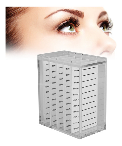 Soporte Acrílico Para Pestañas Individuales, 5 Capas, Transp