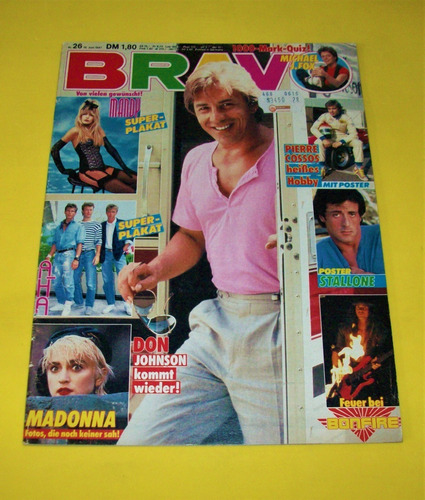 Don Johnson Revista Bravo Madonna River Phoenix Stallone 