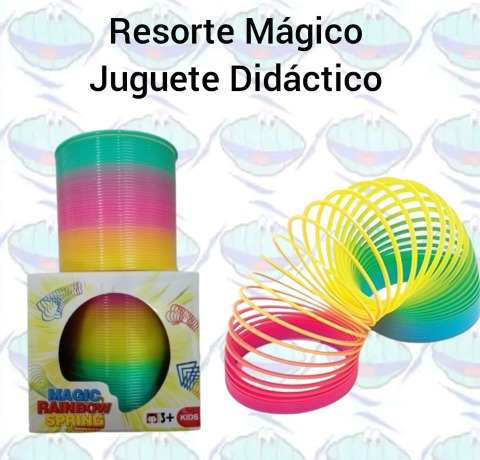 Resorte Mágico Juguete Anti Estrés Multicolor 