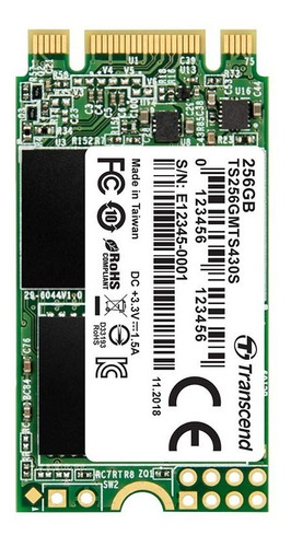 Ssd : Transcend 128gb Sata Iii 6gb/s Mts430s 42 Mm M.2 Ssd.