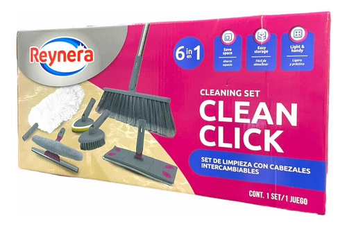 Set De Limpieza Reynera Con Cabezales Intercambiables 6 En 1