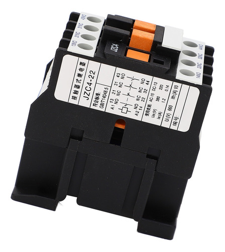 Contactor Eléctrico De 2 Polos Ac, Trifásico, 2no, 2nc, Inte