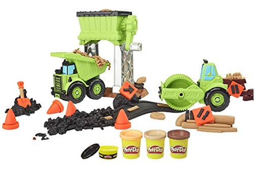 Play-doh Ruedas Gravel Yd Construcción Juguete Con Pavimento