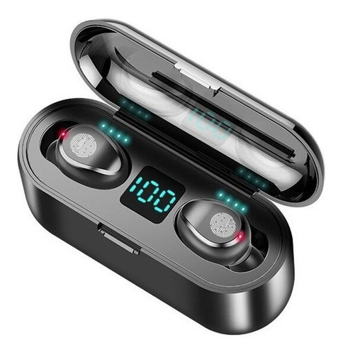 Auriculares Bluetooth F9 Tws 4hs De Musica + Power Bank