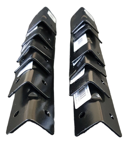 Caja X 12 Conectores Angulo Negro 140 X 30 X 30mm Modelo 514