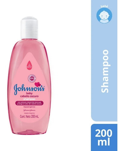 Shampoo Para Niños Cabellos Oscuros Johnsons Baby 200ml