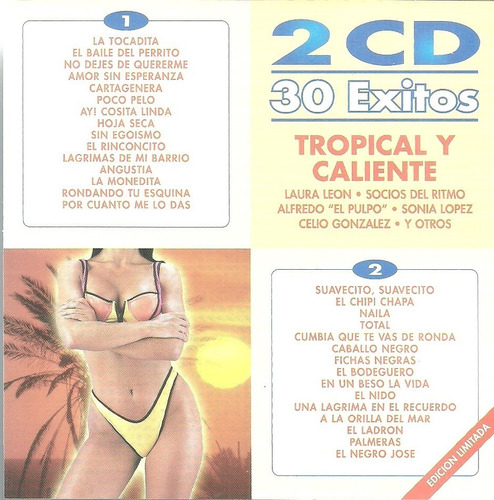 Tropical Y Caliente 30 Éxitos | 2 Cds Música Nuevo