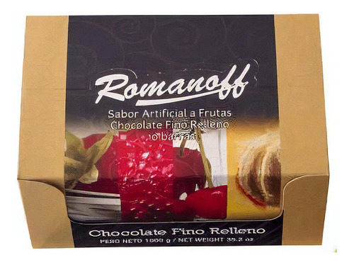 Chocolate Romanoff Relleno Fino X 10und