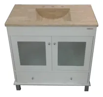 Comprar Vanitory 80 Cm Laqueado Con Mesada Mármol Travertino