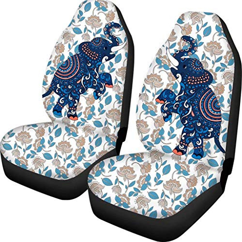 Advocator Bohemian Mandala Indian Elephant Car Seat Cover 2