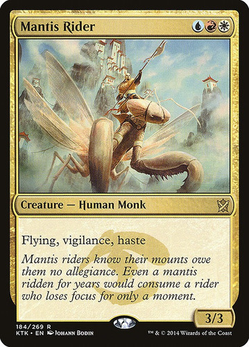 Carta Magic Mantis Rider Khans Of Tarkir Mtg