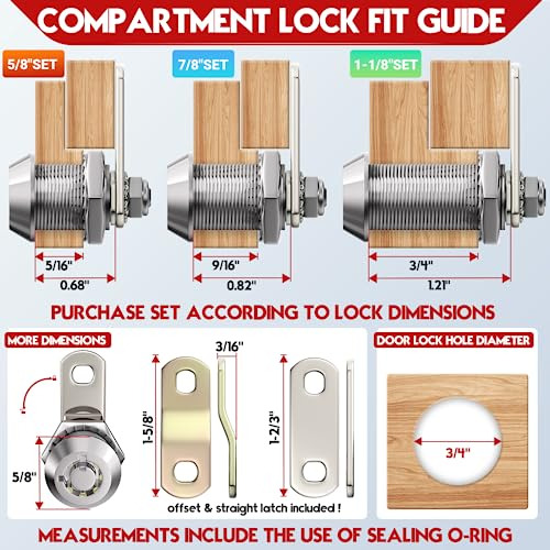 Rv Storage Locks, Tool Box Locks, Cabinet Locks With 7/...