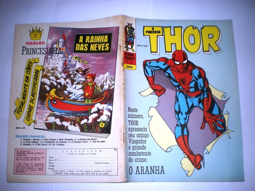 Thor 11 - Ebal - Estréia Homem Aranha No Brasil - Frete Grát