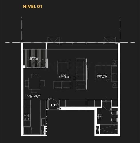 Imagen 5 de 10 de Duplex A Estrenar -11 De Septiembre 4220 - 3 Ambientes