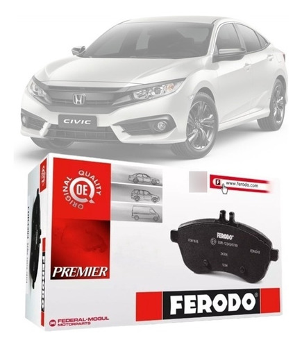 Pastilha De Freio Dianteira Ceramica Honda Civic 2017 A 2020