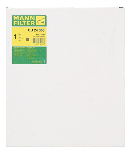 Filtro De Polen Mann Filter Ford Ranger 3.2 2012-2020