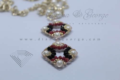 Collar Rombos De Cristal Diana & George