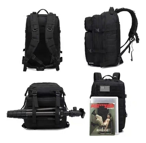 Mochila Modular Acampamento Militar 50l Resistente A Água Cor Multicam Black Desenho Do Tecido Liso