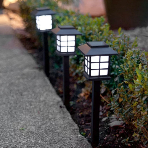 Luminaria Kit 2 Unid Energia Solar Espeto Jardim Iluminação