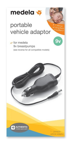 Medela Adaptador Portátil Para Vehículo 9 Volts