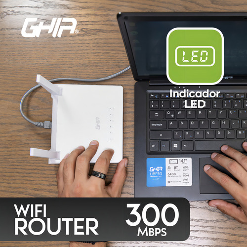 Router Ghia 300mbps Access Point Repetidor Inalámbrico Wisp