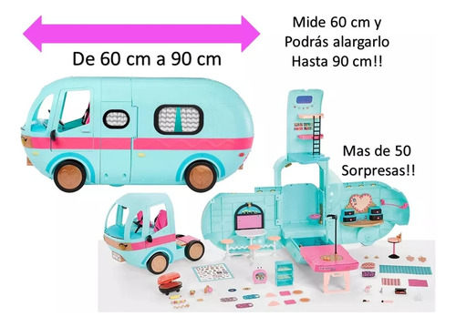 L.o.l. Surprise! Camion Go Glamper Camper 4 En 1