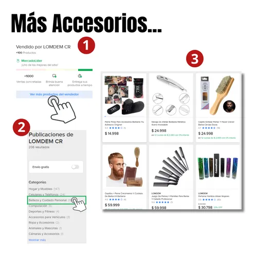 Minoxidil Tratamiento Crecimiento Pelo Barba Kit Completo