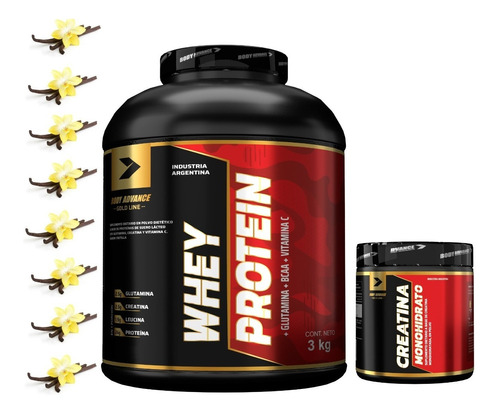 Whey Protein 3 Kg  + Creatina Body Advance - Calidad Premium