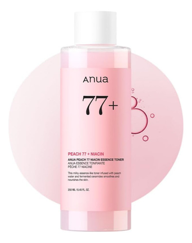 Anua Peach 77% Niacin Essence Toner 250ml - K Beauty Momento De Aplicación Día/noche Tipo De Piel Todo Tipo De Piel