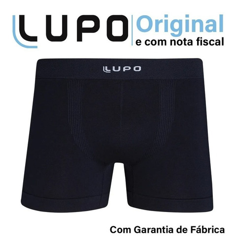 Imagem 2 de 7 de Kit 10 Cueca Boxer Lupo Box Microfibra Sem Costura Masculina