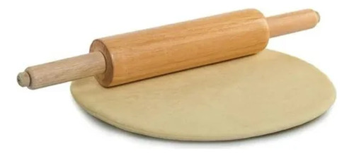 Rolo Abrir Massa Pau De Macarrão Pizza Pão Em Madeira 42 Cm