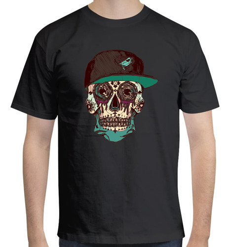 Playera Estampada Diseño Snapbackskull Colored