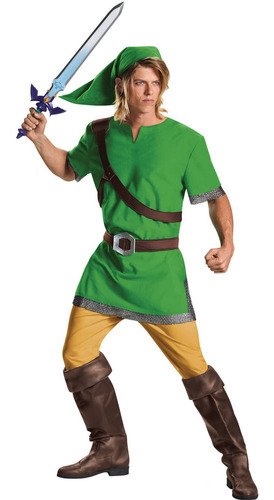 Disfraz Talla Estándar Para Hombre De Link Zelda  Halloween