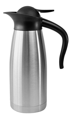 Casita Garrafa Térmica Inox 1.5L prateado e preto lisa