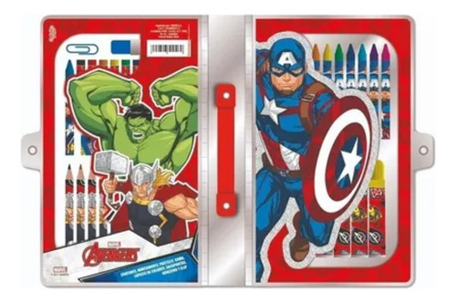 Set De Arte Escolar Regalo Avengers Licencia Oficial! 