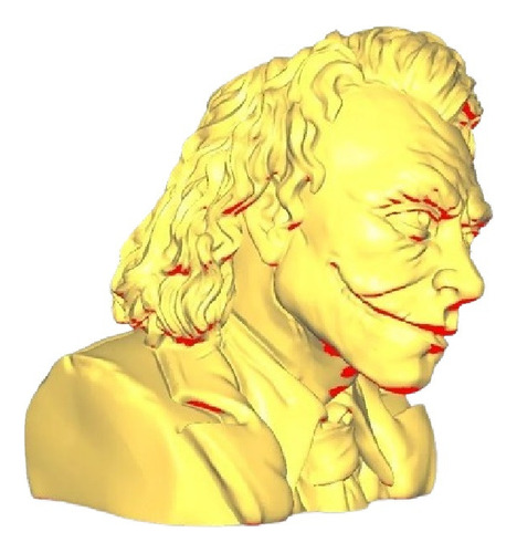Joker Heath Ledger Busto Stl Para Impresion 3d 