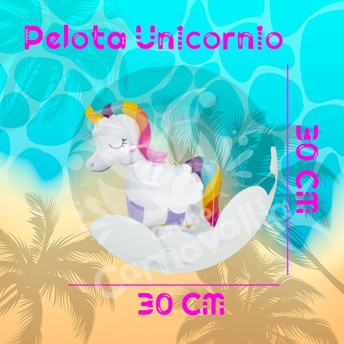 Pelota Inflable Playa Alberca Unicornio Verano Juego Acuatic