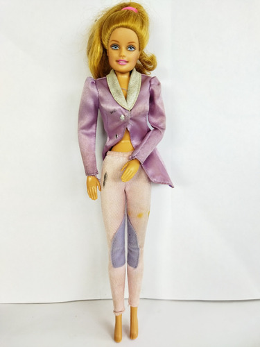 Barbie Articulada Cintura Traje Morado Saco Pantalon 1998