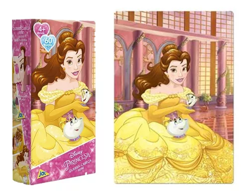 Quebra-Cabeça Disney Princesas 60 Peças - Novo Papel