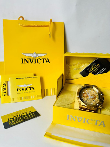 Gran Reloj Invicta Venom Dorado Fullset Para Hombre Gold Gold Gold (Usado)
