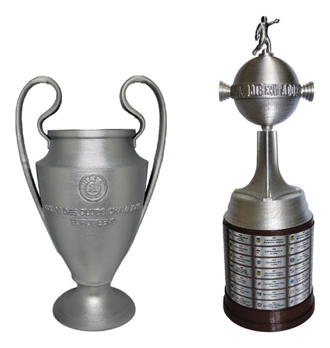 Pack Champions League 20cm Y Copa Libertadores 25cm De Alto